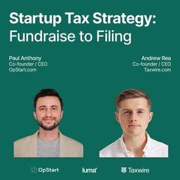 Cover Image for Startup Tax Strategy: Fundraise to Filing