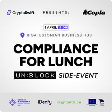 Cover Image for Compliance For Lunch - by CryptoSwift & Copla