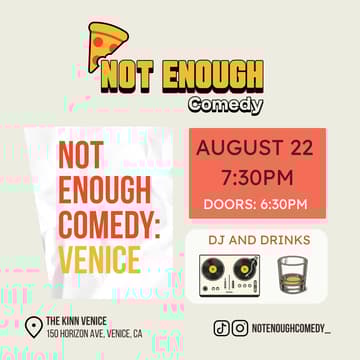 Cover Image for Not Enough Comedy: Venice 8/22