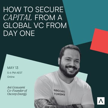 Cover Image for How to secure capital from a global VC from day one
