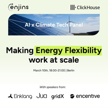 Cover Image for Climate Tech X AI Panel - by Enjins & Clickhouse