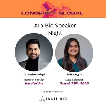 Cover Image for Longevity NYC: AI x Bio Speaker Night