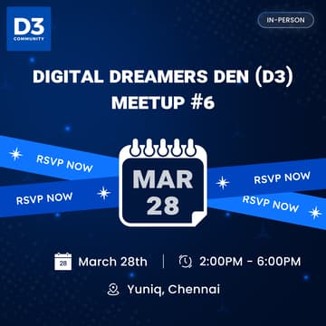 Cover Image for Digital Dreamers Den (D3) Meetup #6