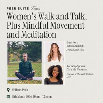 Cover Image for Peer Suite: Women's Walk and Talk, Plus Mindful Movement and Meditation