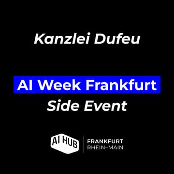 Cover Image for AI Week Side Event @ Kanzlei Dufeu