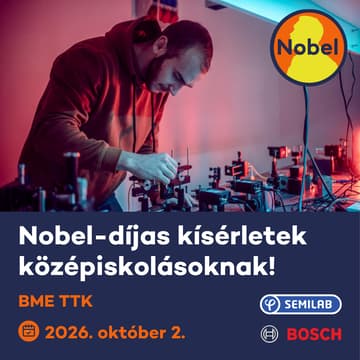 Cover Image for Nobel-díjas kísérletek - regisztráció az első péntek délutáni alkalomra