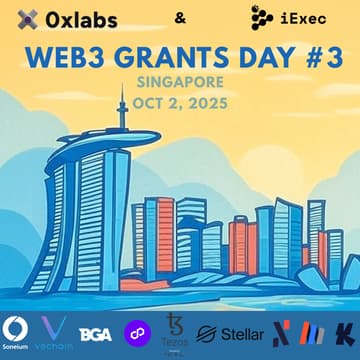 Cover Image for Web3 Grants Day #3 – by 0xLabs & iExec