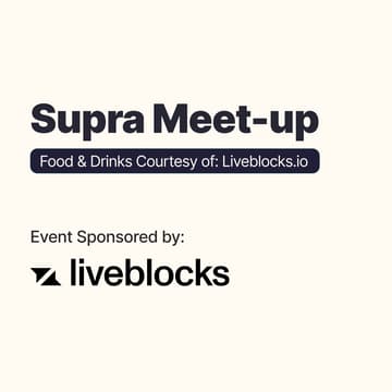 Cover Image for Supra Austin meetup (drinks & food courtesy of Liveblocks)