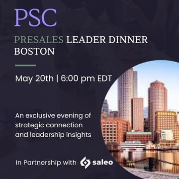 Cover Image for Presales Leader Dinner Boston