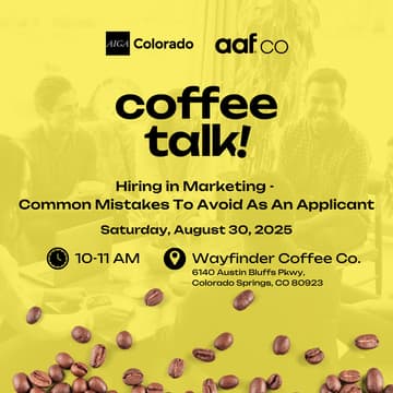Cover Image for Coffee Talk: "Hiring in Marketing - Common Mistakes To Avoid As An Applicant" (Aug)