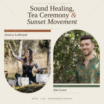 Cover Image for Sound Healing with Tea Ceremony and Sunset Movement
