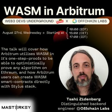 Cover Image for Online Webinar #9 | WASM in Arbitrum | Web3 Devs Underground