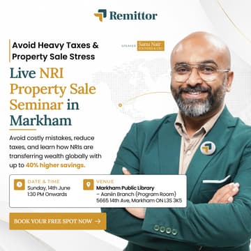 Cover Image for Remittor NRI Wealth Transfer Seminar – Markham