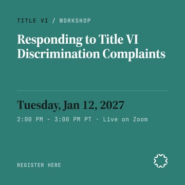 Cover Image for Responding to Title VI Discrimination Complaints