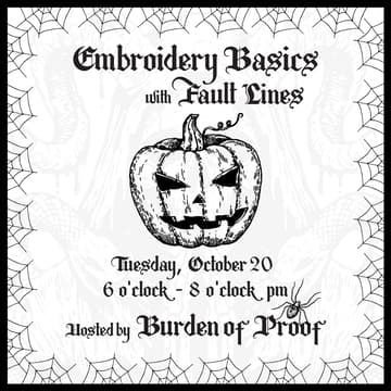 Cover Image for Embroidery Basics Workshop | Learn to Stitch with Artist Jamie Maloney