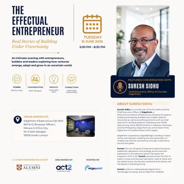 Cover Image for The Effectual Entrepreneur-with Suresh Sidhu