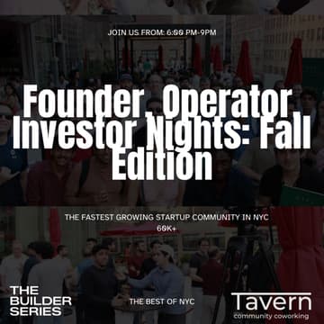 Cover Image for The Builder Series: Founder, Investor & Operator Nights - November 5th