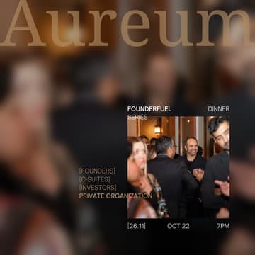 Cover Image for [26.11] FounderFuel Dinner Series