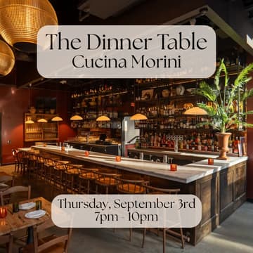 Cover Image for The Dinner Table at Cucina Morini (DC)
