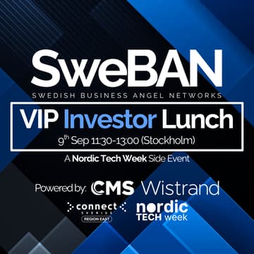 Cover Image for SweBAN VIP Investor Lunch at Nordic Tech Week