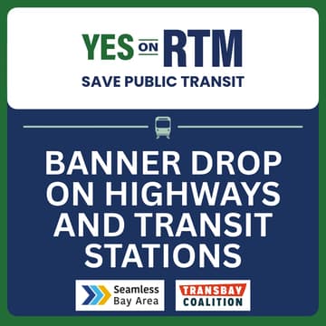 Cover Image for YES on RTM Banners at Transit Stations and Highway Overpasses