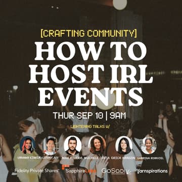 Cover Image for Crafting Community: How To Host Events Lab