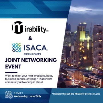 Cover Image for June Cybersecurity Meetup with ISACA Atlanta!