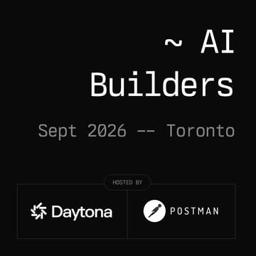 Cover Image for Daytona AI Builders - Toronto, September 2026