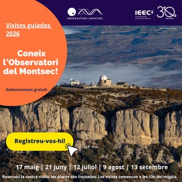 Cover Image for Portes obertes a l'Observatori del Montsec (17 maig)