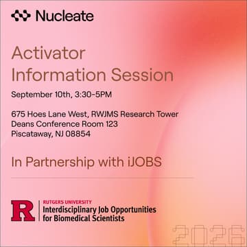 Cover Image for From Lab to Launch: A conversation with Nucleate New York (Rutgers Activator Info Session)