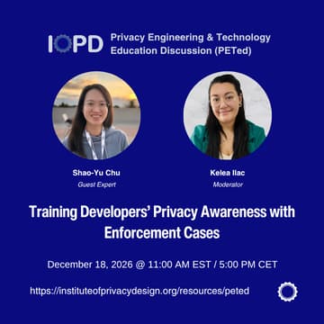 Cover Image for Training Developers’ Privacy Awareness with Enforcement Cases