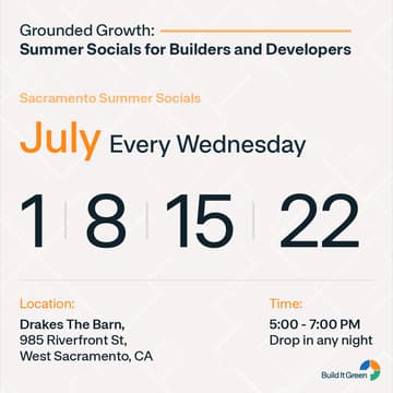 Cover Image for Grounded Growth: Summer Socials for Builders and Developers (Sacramento)