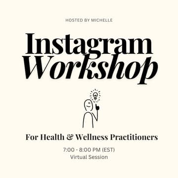 Cover Image for Instagram Profile Optimization and Content Strategy for Health & Wellness Practitioners