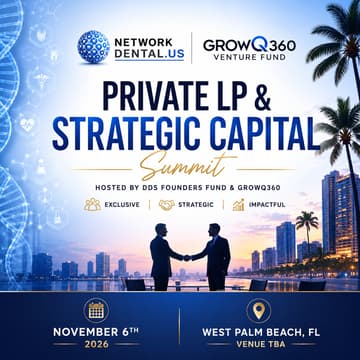 Cover Image for Private LP & Strategic Capital Summit Hosted by DDS Founders Fund & GrowQ360 November 6th