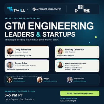 Cover Image for GTM Engineering Leaders & Startups | SF Tech Week