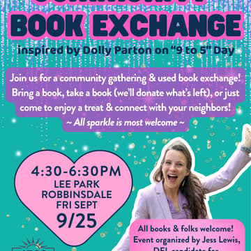 Cover Image for Community Book Exchange - inspired by Dolly Parton on "9 to 5" day