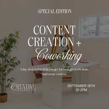 Cover Image for Community Coworking + Content Day