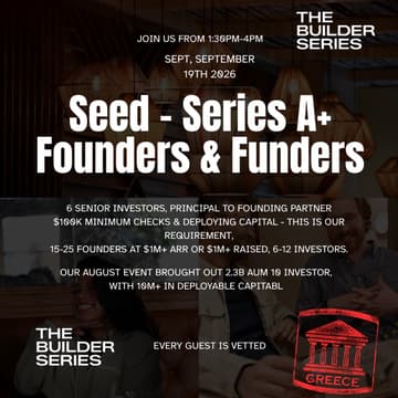 Cover Image for The Deployment Room: 6 Active Funds, 20 Founders (Seed to Series A+) - Sept. 19th