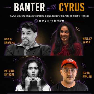 Cover Image for Banter with Cyrus: Mallika Sagar, Rytasha Rathore & Rahul Punjabi chat with Cyrus Broacha | Cathedral Alumni Business Showcase 2026
