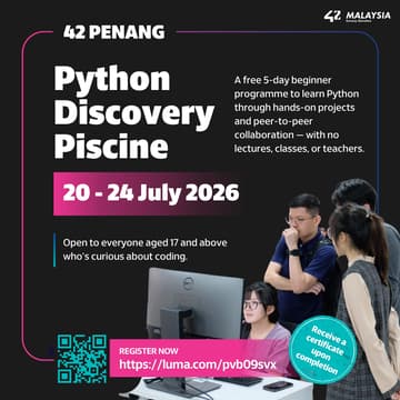 Cover Image for Python Discovery Piscine (42 Penang)