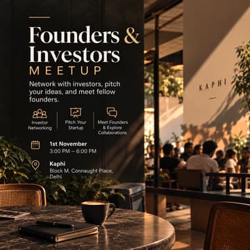 Cover Image for Founder And Investor Meet