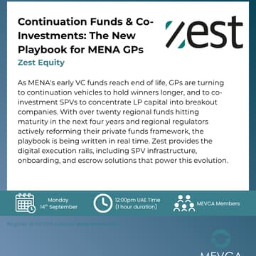Cover Image for Continuation Funds & Co-Investments: The New Playbook for MENA GPs