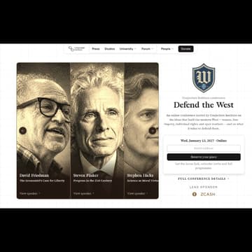 Cover Image for Conjecture Institute: Defend the west x Zcash