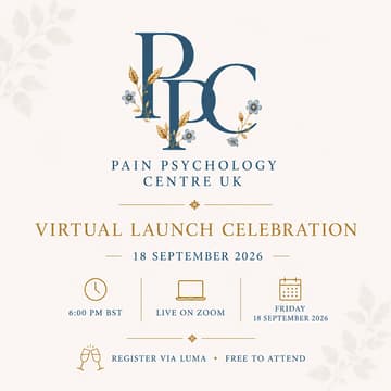 Cover Image for Pain Psychology Centre UK Virtual Launch Celebration