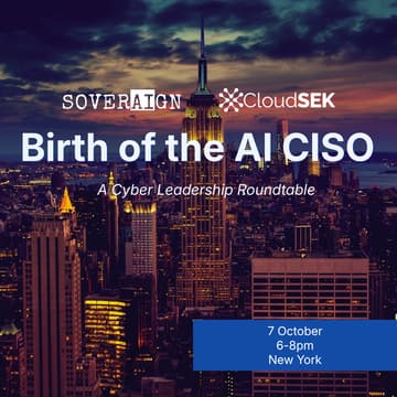 Cover Image for Birth of the AI CISO — New York