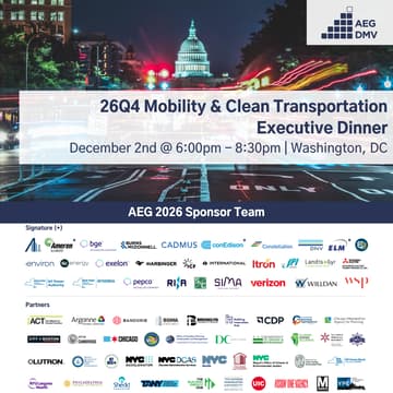 Cover Image for 26Q4 DMV Executive Dinner: Mobility & Clean Transportation