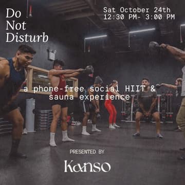 Cover Image for Do Not Disturb: A Phone-Free HIIT & Sauna Experience