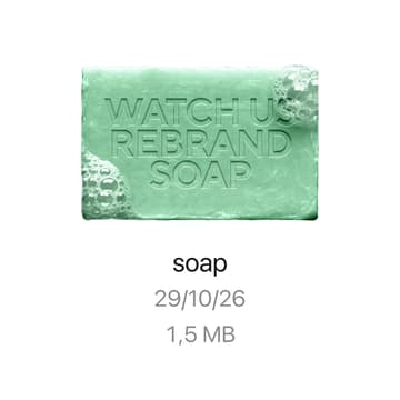 Cover Image for Watch us rebrand soap