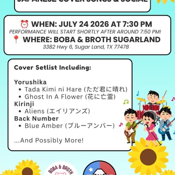 Cover Image for HNK FREE Concert — Japanese Cover Songs & Social