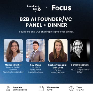 Cover Image for B2B AI Founder/VC Dinner @ Focus Innovation Studio